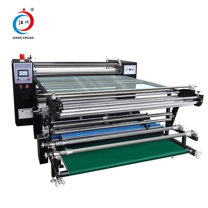 600x1800mm Ffabrig Roller Calender Peiriant Wasg Gwres